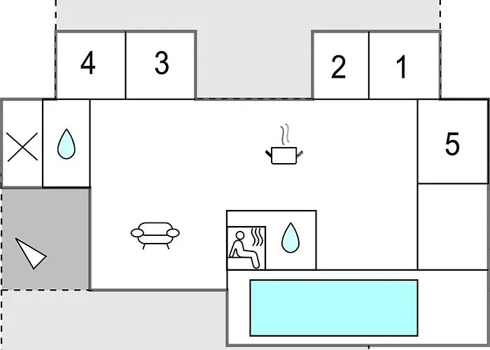 In Vaeggerlose With Sauna Сasa de vacaciones